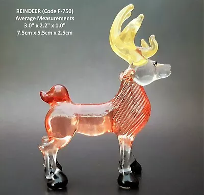 Buy BEAUTIFUL Glass Animals Glass REINDEER DEER Glass Ornament Curio Glass Figurine • 5.99£