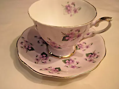 Buy Royal Standard Bone China Lavendar Tea Cup & Saucer Floral PurpleViolets England • 19.56£