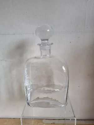 Buy Dartington Clear 24% Lead Crystal Blown Glass Decanter With Stopper England (S9) • 15£