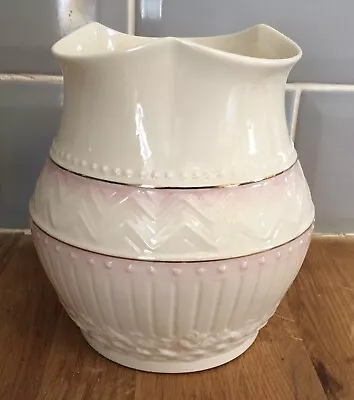 Buy Belleek China Vase Pink White • 8£