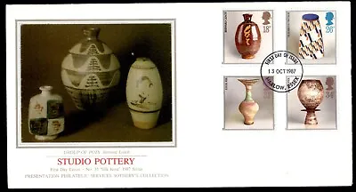 Buy 1987 Studio Pottery,  Presentation Philatelic Services FDC #6105 • 1.25£