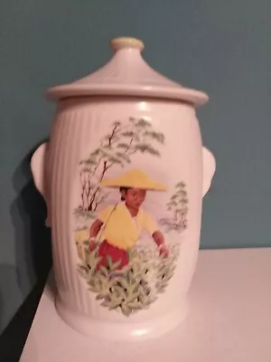 Buy Sylvac Ware 'Tea Picker'  Vintage  Ceramic Storage Jar • 9£