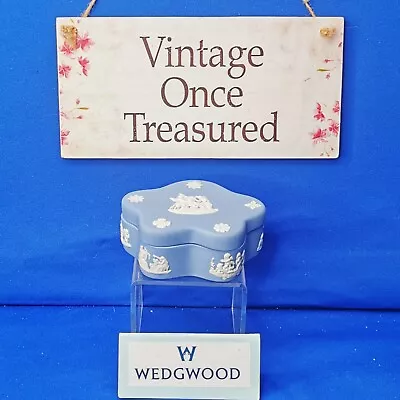 Buy Wedgwood Blue JASPERWARE * PEGASUS Lidded Trinket Box * Vintage 1960s VGC • 8£
