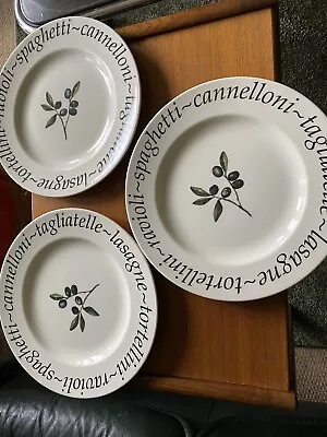 Buy 3 X CREATIVE TABLEWARE ITALIAN LARGE DINNER PLATES - 27.5cm / 10.75” • 45£