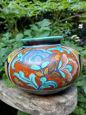 Buy Good Gouda Holland Pottery Unica Pattern Vase • 120£