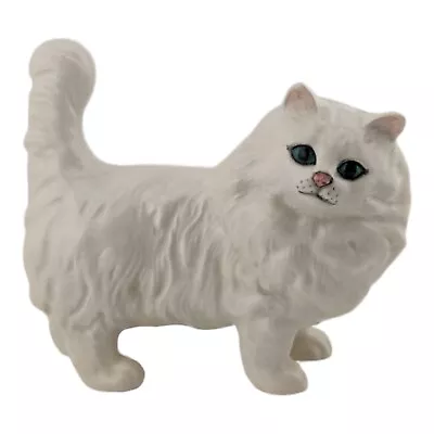 Buy Vintage Beswick Porcelain Persian Cat Figurine 13cm Tall Glossy White MINT • 18.99£