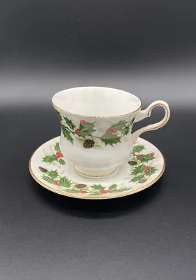 Buy 1950 Noel Royal Grafton Fine Bone China Christmas Pattern W/ Gold Leaf Edging • 17.37£