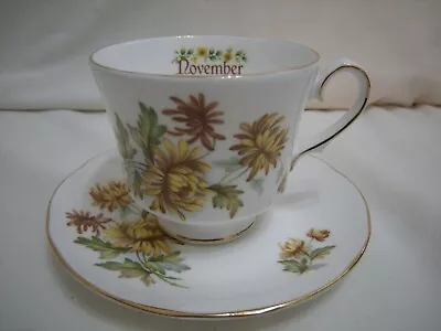Buy Duchess China   Flower Of The Month  Cup & Saucer. November . • 8.99£