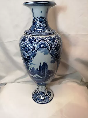 Buy Blue And White Delftware Vase • 120£