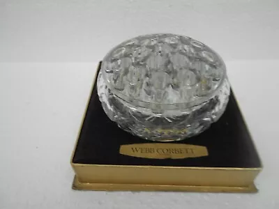 Buy Vintage English Hand Cut Lead Crystal Rose Bowl ~ Webb Corbett ~ Boxed • 15£