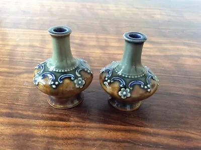 Buy Royal Doulton  Pair Of Miniature Vases Shape 7751 In Vgc • 35£