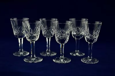 Buy Waterford Crystal  LISMORE  X6 Liqueur / Cordial Glasses - 9cms (3-1/2 ) Tall • 49.50£