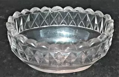 Buy Fine Georgian Anglo Irish Crystal Strawberry Diamond Cut Open Salt C1780 • 28.50£