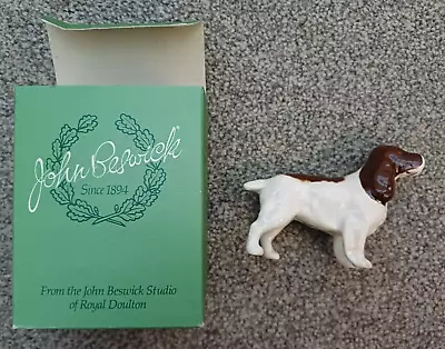 Buy Beswick Dog Cocker Spaniel Model 1754 White &  Brown Gloss  Boxed • 12.99£