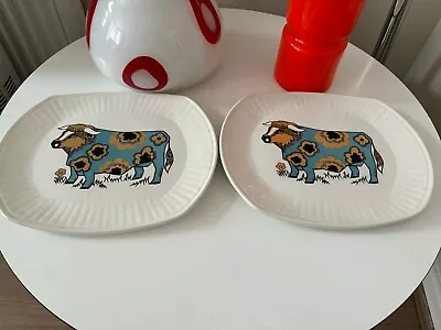 Buy Vintage 1970s X2 English Ironstone/Beefeater Steak  Roast Beef Dinner Plates VGC • 24.99£