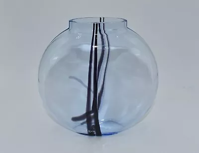 Buy Kosta Boda Signed Bertil Vallien Blue Rainbow Vase Swedish Art Glass 15cm. #1 • 40£