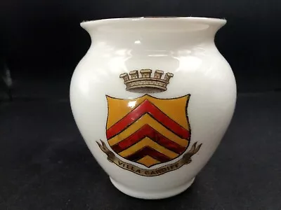 Buy Goss Crested China - VILLA CARDIFF Crest - Urn 70mm - Goss. • 6£