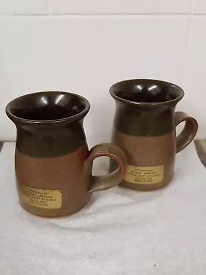 Buy 2x Vintage 1970s Scottish Studio Pottery Stoneware Mugs Bert Simpson Cousland • 18£
