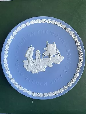 Buy Memorabilia Moon Landing Of Apollo 11, Wedgwood Blue Jasperware Plate. • 7.99£