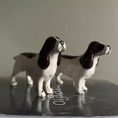Buy Beswick Spaniel Dog Figurines Pair Dappled Brown Detail • 8.99£