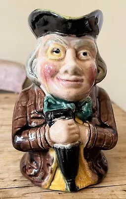 Buy Antique Unnamed Character Toby Jug Monocled Gentleman With Umbrella 16cm Height • 8.99£