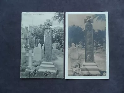 Buy 2 Very Old Postcards Of The Ruskin Cross Coniston, Memorial Cross To John Ruskin • 2.99£