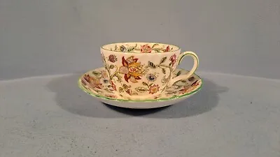 Buy Minton Haddon Hall Pattern, Green Trim, Teacup & Saucer,factory First, Qty Avail • 10£