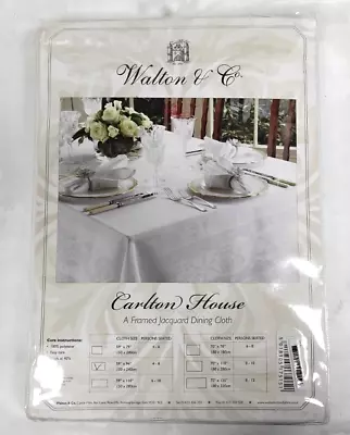 Buy Walton & Co Carlton 150 X 240 Cm Jacquard Fine Dining Tablecloth - DD15 • 30£