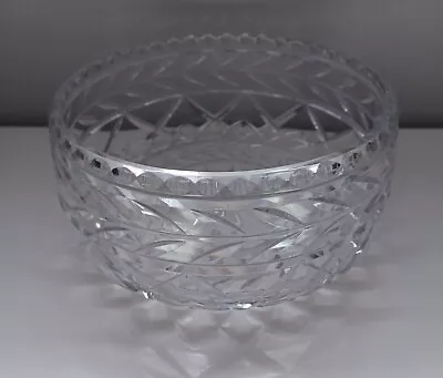 Buy Vintage Heavyweight Cut Glass Large Bowl, Immaculate Condition  • 9.85£