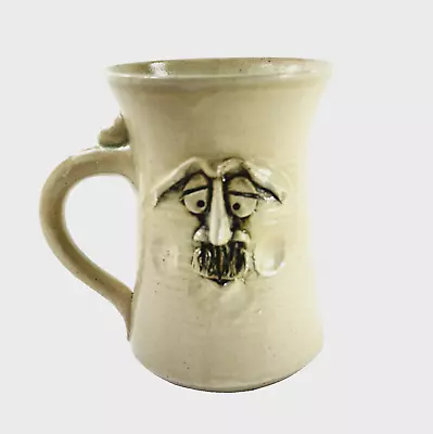 Buy Signed Studio Art Pottery Ugly Face Mug • 18.63£