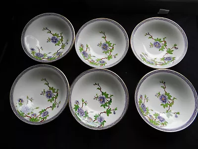 Buy Antique Early 20th C. Set Of Six Royal Worcester Crown Ware Cereal Desert Bowls • 14.99£