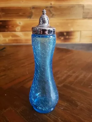 Buy Kanawha Tall Blue Crackle Glass Shaker • 9.32£