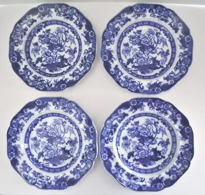 Buy Set Of Four Antique Royal Cauldon England Bentick Pattern Flow Blue Rimmed Soup • 116.49£