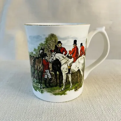 Buy Elizabethan Hunting Horse Mug Cup Hand Painted Staffordshire Fine Bone China Cup • 1.99£