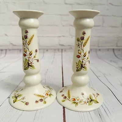 Buy 2 X St Michael Harvest Ceramic Candlesticks Marks And Spencer Pair • 20£