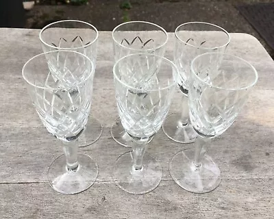 Buy Lead Crystal Sherry Glasses X 6 • 6£