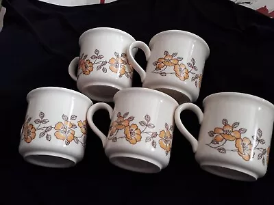 Buy 5 X Biltons Cups Floral Peach & Brown • 5£