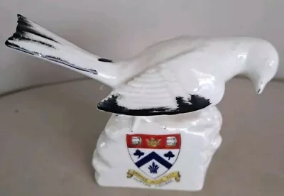 Buy Vintage Crested Ware China Clinton College Bird On A Rock  • 4.99£