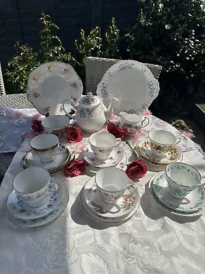 Buy Vintage Bone China All You Need For Afternoon Tea For Six Inc. Teapot VGC • 35£