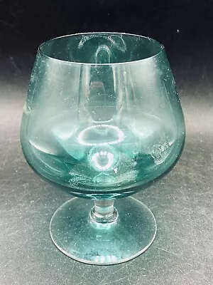 Buy Green Brandy Cognac Glass 5  Short Stemed Turquoise Vintage Rare Retro • 5.47£