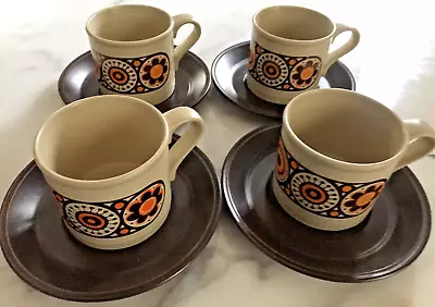 Buy Kiln Craft Midas Cup & Saucer  - Set Of 4 - Vintage Ironstone • 20£