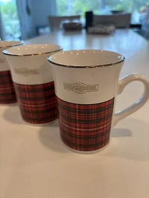 Buy Kilncraft England Drambuie Set Of 4 Coffee Cups Mugs Tartan Plaid Gold Trim • 25.12£