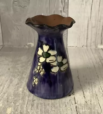 Buy Watcombe Torquay Pottery  Posy Vase Purple Floral Vintage • 24£