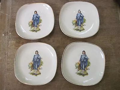 Buy Set Of Four Nelson Porcelain 5  Plates. Blue Boy  Made In England..Gd.Cond • 7.46£