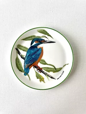 Buy Vintage Crown Staffordshire Norman Arlott Kingfisher Miniature Plate • 6.95£