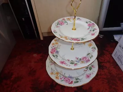Buy * Duchess 3 Tier Floral Cake Stand  Memories     -  Free Uk Post • 19.99£