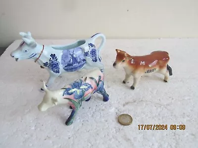 Buy OLD TUPTON WARE COW/BULL, JERSEY COW & HOLLAND BLUE COW  See Des. • 14.99£