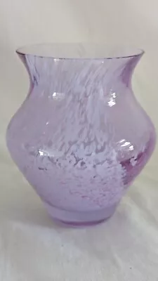 Buy Small Vintage Pink Caithness Speckled Glass Bud Vase • 4.99£