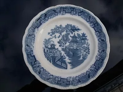 Buy Blue And White Pountney Bristol  Pottery MANDARIN  Pattern  Plate C1920-1939 • 8£