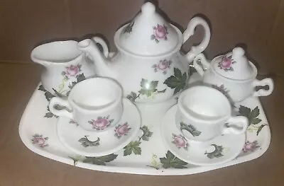 Buy Crownford Fine Bone China 10 Piece Mini Childs Floral Tea Set Made In England • 30.29£
